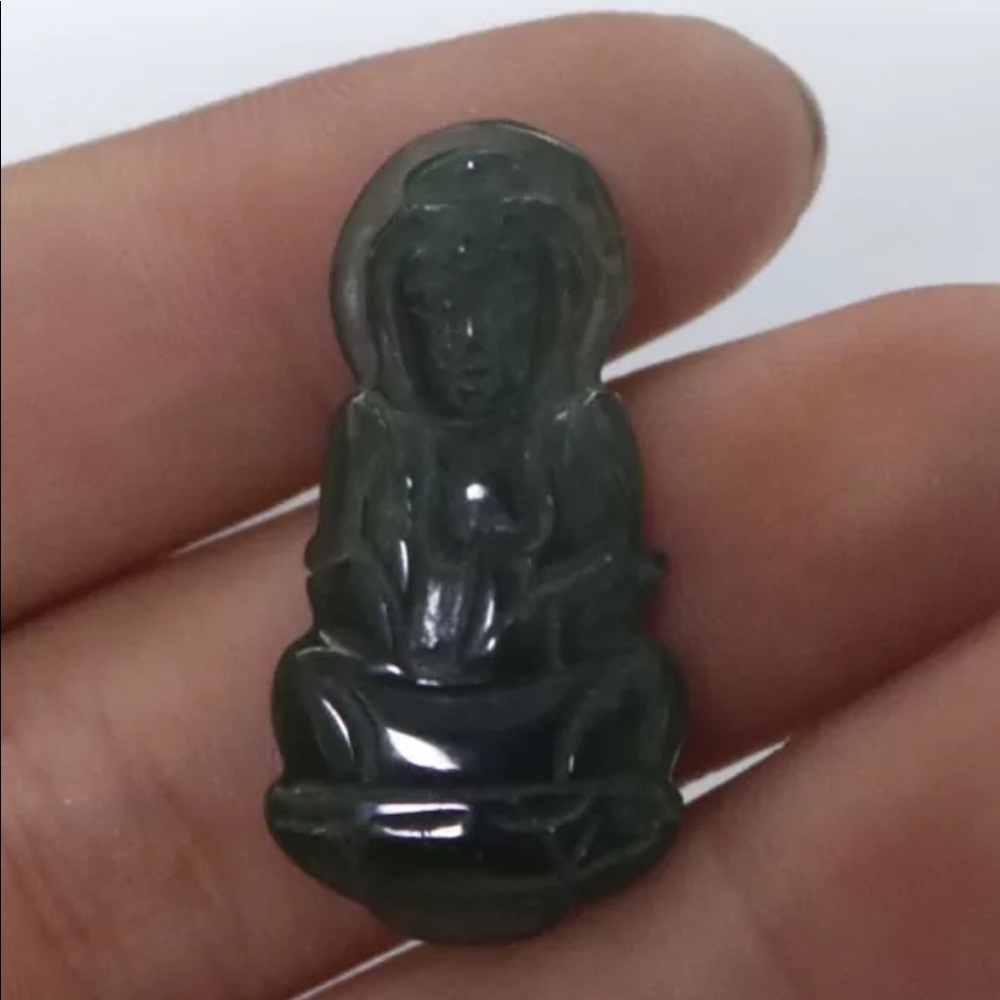 Jade Women’s Authentic Buddha Pendant w/ red Cord